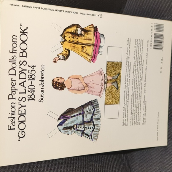Fashion Paper Dolls from Godey's Lady's Book 1977 Victorian Era 1840-1854 Uncut - Picture 2 of 5